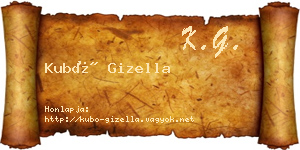 Kubó Gizella névjegykártya